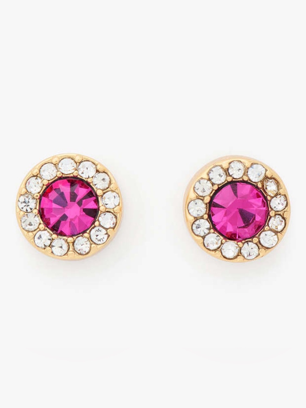 NWT ✨ Kate Spade You’re A Gem Round Stud Earrings - Festive Red / Ruby
